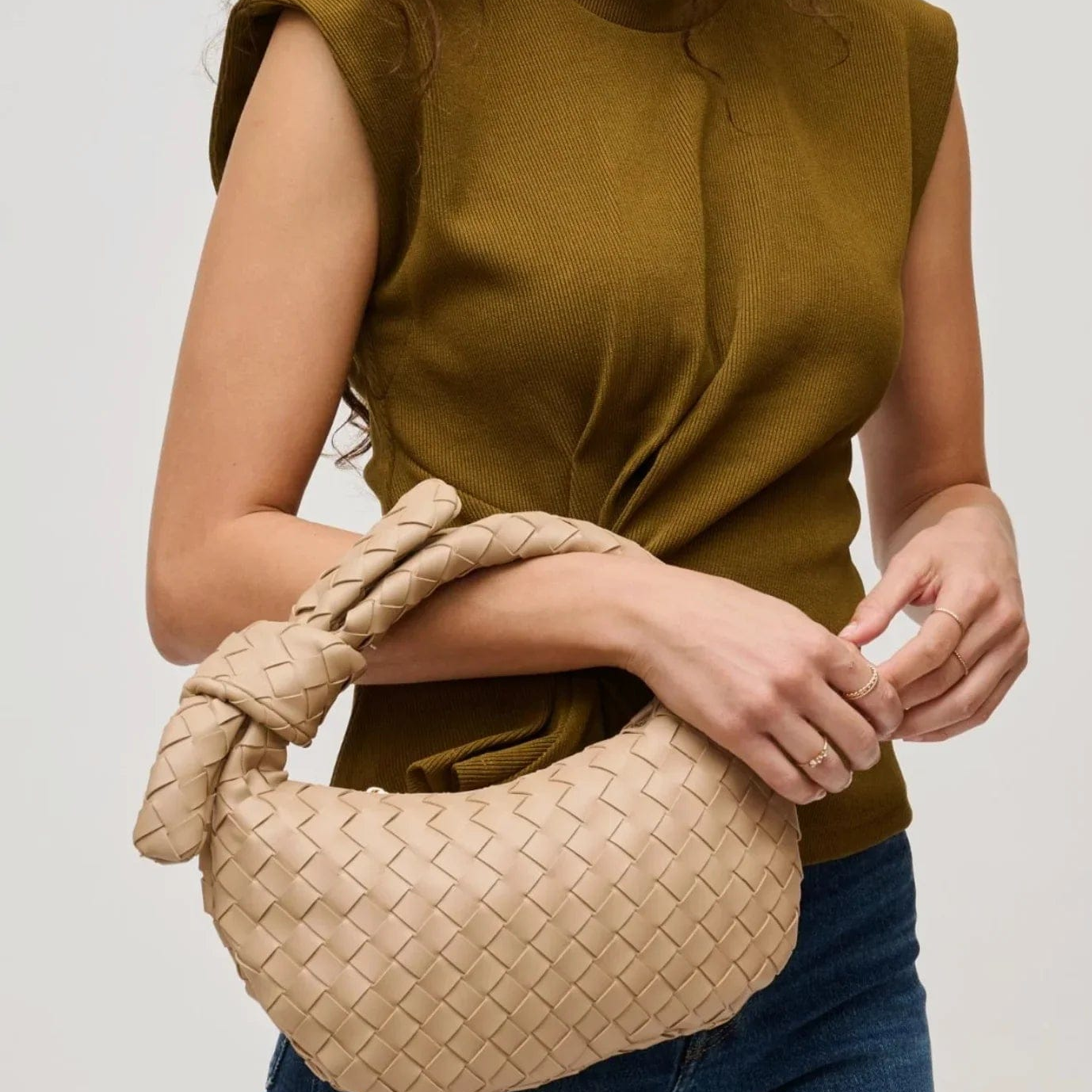 Lizbeth Woven Knot Clutch-Purses & Bags-Krush Kandy, Women's Online Fashion Boutique Located in Phoenix, Arizona (Scottsdale Area)