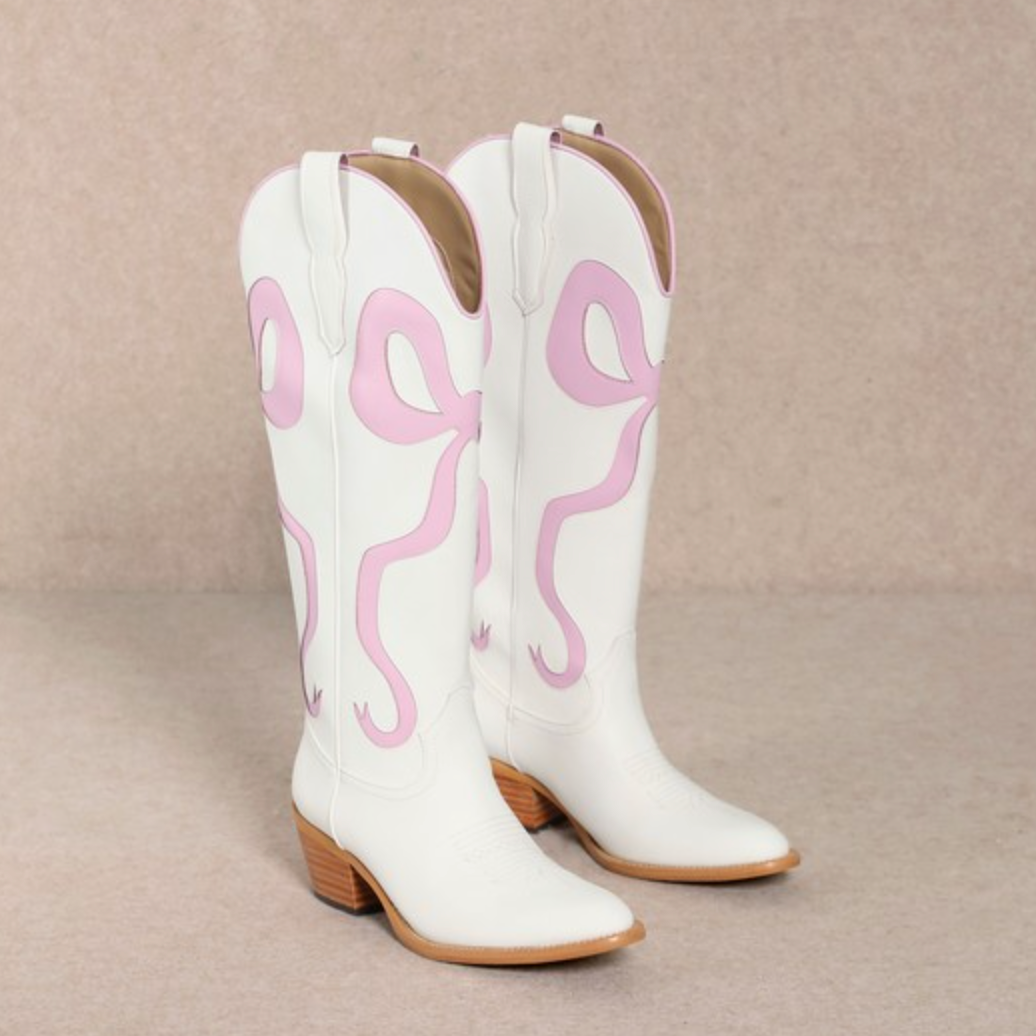 Western Bow Detail Boots-Boots-Krush Kandy, Women's Online Fashion Boutique Located in Phoenix, Arizona (Scottsdale Area)