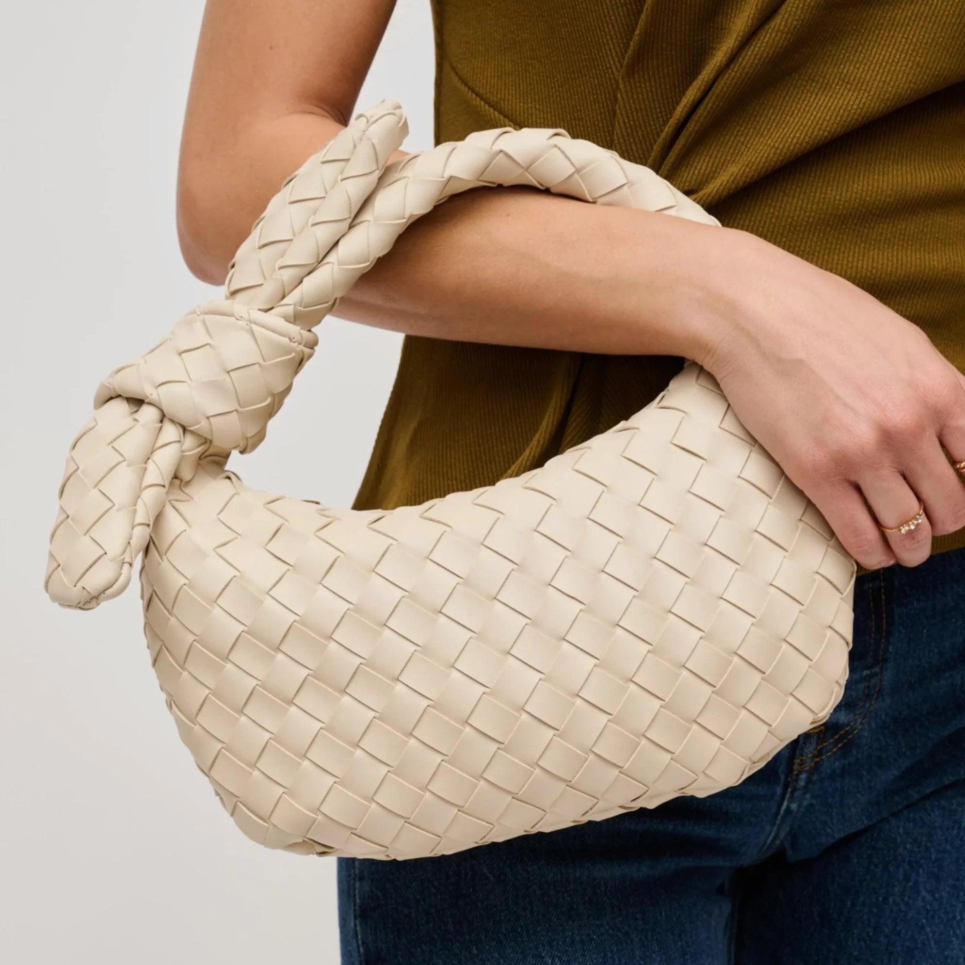 Lizbeth Woven Knot Clutch-Purses & Bags-Krush Kandy, Women's Online Fashion Boutique Located in Phoenix, Arizona (Scottsdale Area)