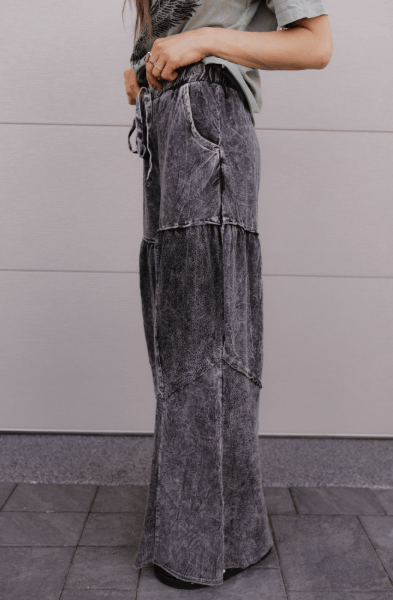 Desert Daze Mineral Wash Wide-Leg Pants-Bottoms-Krush Kandy, Women's Online Fashion Boutique Located in Phoenix, Arizona (Scottsdale Area)