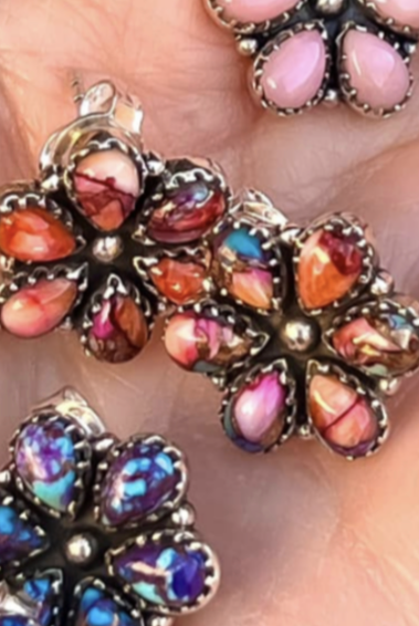 Mini Daisy Earrings MADE TO ORDER-Stud Earrings-Krush Kandy, Women's Online Fashion Boutique Located in Phoenix, Arizona (Scottsdale Area)