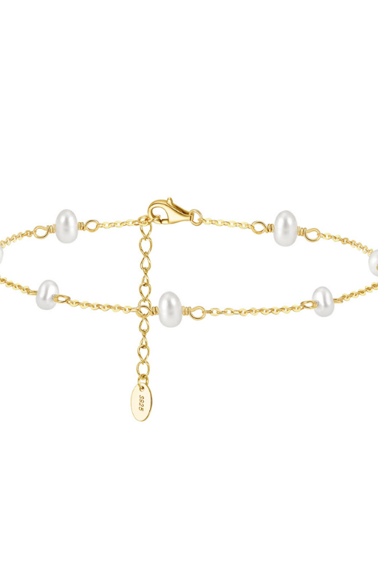 Freshwater Pearl Anklet-Bracelets-Krush Kandy, Women's Online Fashion Boutique Located in Phoenix, Arizona (Scottsdale Area)