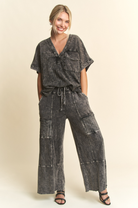 J.HER Wander Wide Leg Pants-Pants-Krush Kandy, Women's Online Fashion Boutique Located in Phoenix, Arizona (Scottsdale Area)