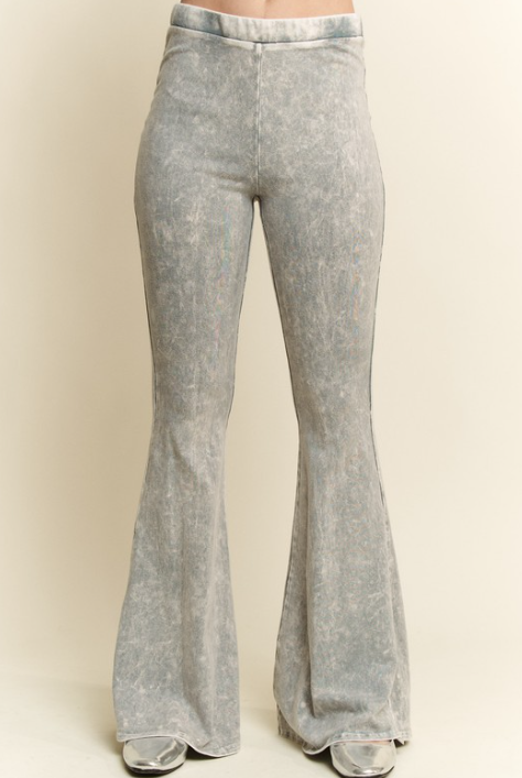 J.HER Retro Ribbed Flare Pants-Pants-Krush Kandy, Women's Online Fashion Boutique Located in Phoenix, Arizona (Scottsdale Area)