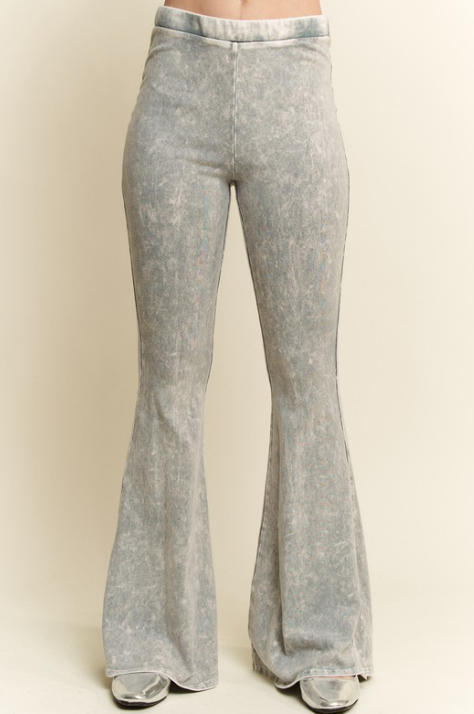 J.HER Retro Ribbed Flare Pants-Pants-Krush Kandy, Women's Online Fashion Boutique Located in Phoenix, Arizona (Scottsdale Area)
