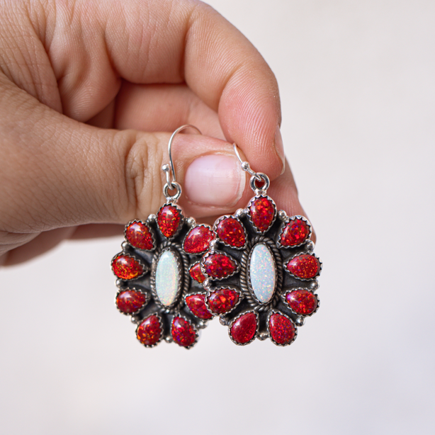 Jeweled Halo Delight Earrings-Drop Earrings-Krush Kandy, Women's Online Fashion Boutique Located in Phoenix, Arizona (Scottsdale Area)