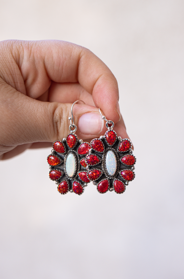 Jeweled Halo Delight Earrings-Drop Earrings-Krush Kandy, Women's Online Fashion Boutique Located in Phoenix, Arizona (Scottsdale Area)