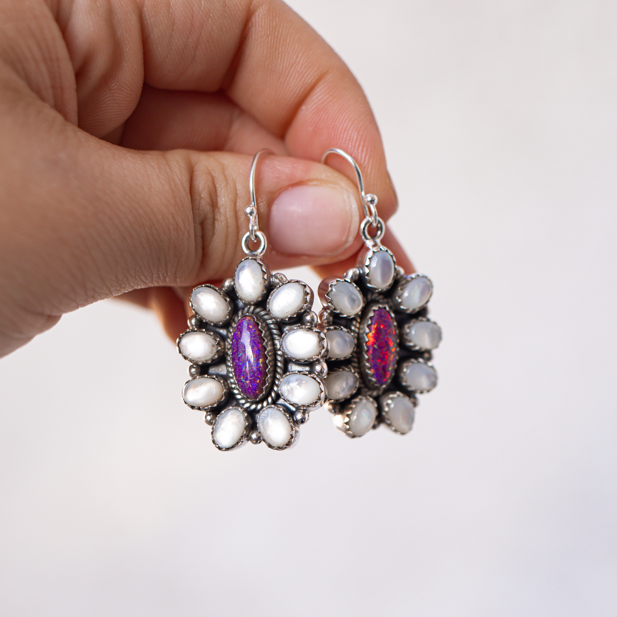 Jeweled Halo Delight Earrings-Drop Earrings-Krush Kandy, Women's Online Fashion Boutique Located in Phoenix, Arizona (Scottsdale Area)