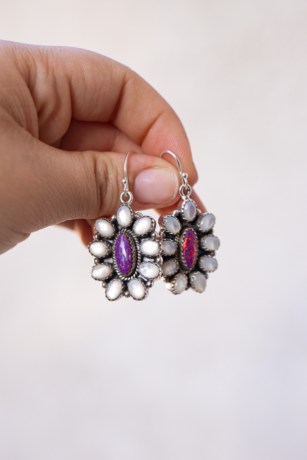 Jeweled Halo Delight Earrings-Drop Earrings-Krush Kandy, Women's Online Fashion Boutique Located in Phoenix, Arizona (Scottsdale Area)