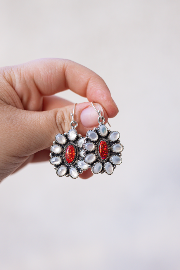 Jeweled Halo Delight Earrings-Drop Earrings-Krush Kandy, Women's Online Fashion Boutique Located in Phoenix, Arizona (Scottsdale Area)