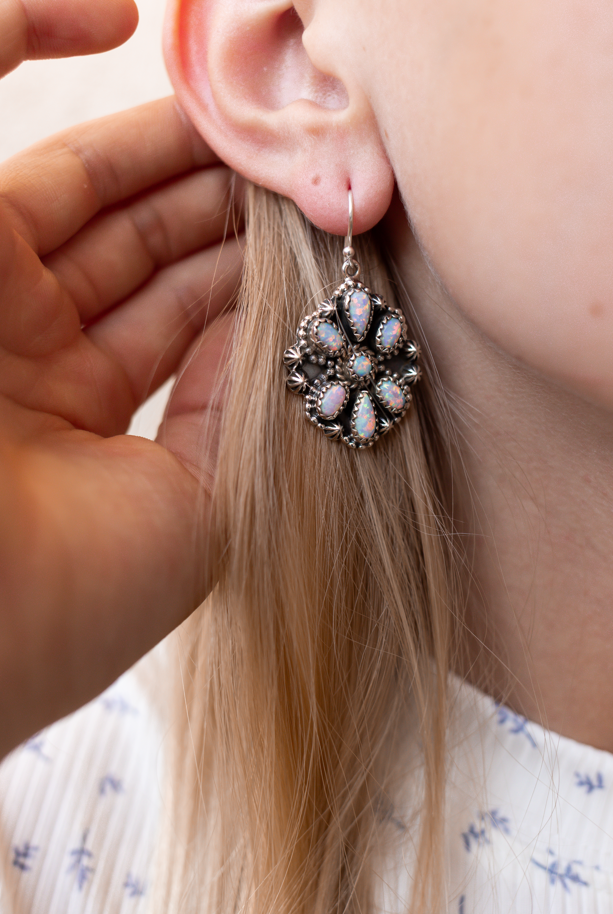Western Belles Stone Cluster Earrings-Stud Earrings-Krush Kandy, Women's Online Fashion Boutique Located in Phoenix, Arizona (Scottsdale Area)