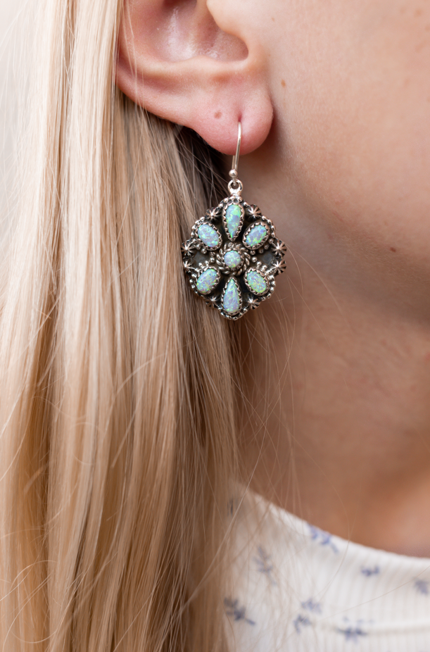 Western Belles Stone Cluster Earrings-Stud Earrings-Krush Kandy, Women's Online Fashion Boutique Located in Phoenix, Arizona (Scottsdale Area)