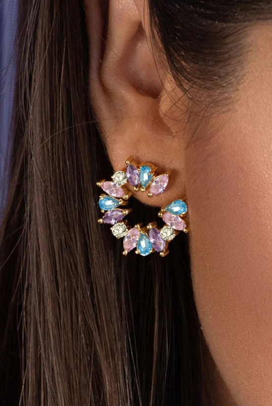 Geometric Luxury Stud Earrings-Earrings-Krush Kandy, Women's Online Fashion Boutique Located in Phoenix, Arizona (Scottsdale Area)