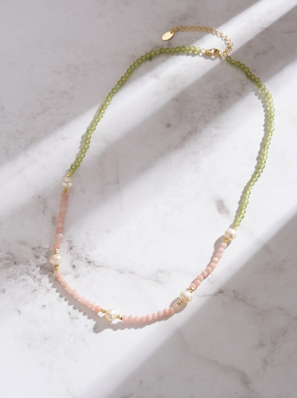 Natural Stone Bohemian Beaded Necklace-Necklaces-Krush Kandy, Women's Online Fashion Boutique Located in Phoenix, Arizona (Scottsdale Area)