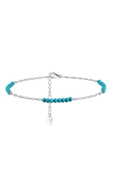 Turquoise Geometric Vintage Anklet-Bracelets-Krush Kandy, Women's Online Fashion Boutique Located in Phoenix, Arizona (Scottsdale Area)