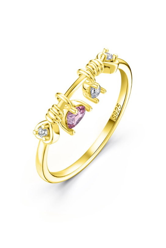 Cubic Zirconia Geometric Dainty Band Ring-Earrings-Krush Kandy, Women's Online Fashion Boutique Located in Phoenix, Arizona (Scottsdale Area)