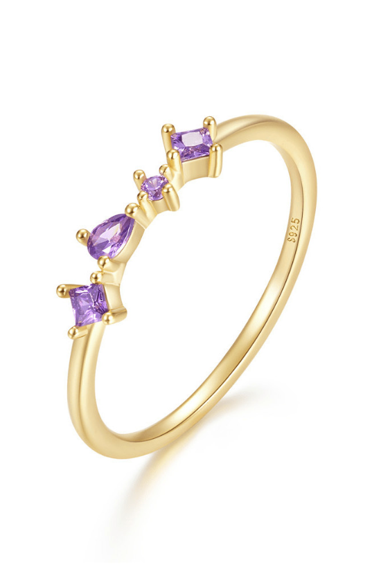 Multi Shape Cubic Zirconia Minimalist Band Ring-Earrings-Krush Kandy, Women's Online Fashion Boutique Located in Phoenix, Arizona (Scottsdale Area)