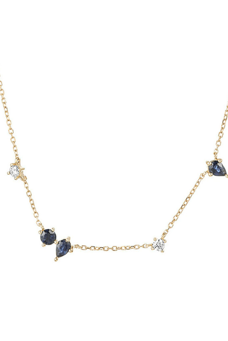 Cubic Zirconia Geometric Dainty Necklace-Necklaces-Krush Kandy, Women's Online Fashion Boutique Located in Phoenix, Arizona (Scottsdale Area)
