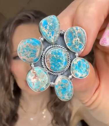 Desert Heat Jasper Cluster Rings MADE TO ORDER-Rings-Krush Kandy, Women's Online Fashion Boutique Located in Phoenix, Arizona (Scottsdale Area)