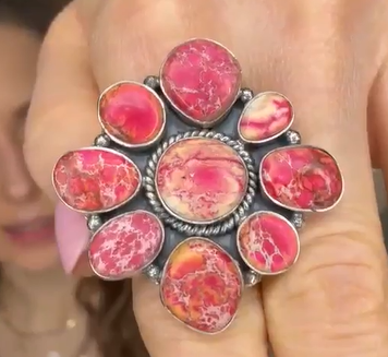 Desert Heat Jasper Cluster Rings MADE TO ORDER-Rings-Krush Kandy, Women's Online Fashion Boutique Located in Phoenix, Arizona (Scottsdale Area)