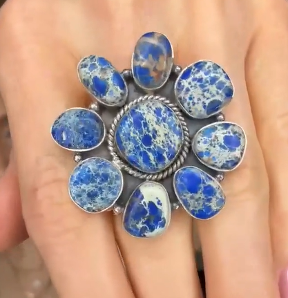 Desert Heat Jasper Cluster Rings MADE TO ORDER-Rings-Krush Kandy, Women's Online Fashion Boutique Located in Phoenix, Arizona (Scottsdale Area)