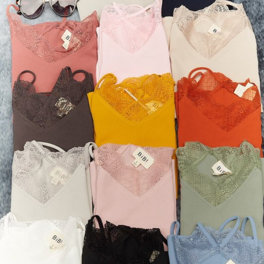 Bibi: Your Best Friend Lace Tank Top | S-XL, 10 Colors-Tanks-Krush Kandy, Women's Online Fashion Boutique Located in Phoenix, Arizona (Scottsdale Area)