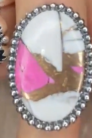 One Of A Kind Pink Turquoise Slab Rings MADE TO ORDER-Ring Sizers-Krush Kandy, Women's Online Fashion Boutique Located in Phoenix, Arizona (Scottsdale Area)