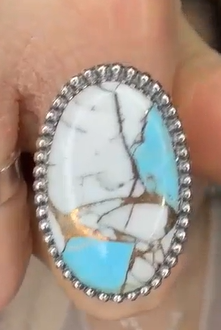 One Of A Kind Pink Turquoise Slab Rings MADE TO ORDER-Ring Sizers-Krush Kandy, Women's Online Fashion Boutique Located in Phoenix, Arizona (Scottsdale Area)