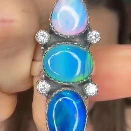 One Of A Kind Aurora Crawler Rings MADE TO ORDER-Ring Sizers-Krush Kandy, Women's Online Fashion Boutique Located in Phoenix, Arizona (Scottsdale Area)