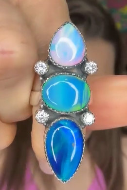 One Of A Kind Aurora Crawler Rings MADE TO ORDER-Ring Sizers-Krush Kandy, Women's Online Fashion Boutique Located in Phoenix, Arizona (Scottsdale Area)