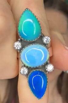 One Of A Kind Aurora Crawler Rings MADE TO ORDER-Ring Sizers-Krush Kandy, Women's Online Fashion Boutique Located in Phoenix, Arizona (Scottsdale Area)
