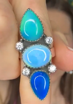 One Of A Kind Aurora Crawler Rings MADE TO ORDER-Ring Sizers-Krush Kandy, Women's Online Fashion Boutique Located in Phoenix, Arizona (Scottsdale Area)