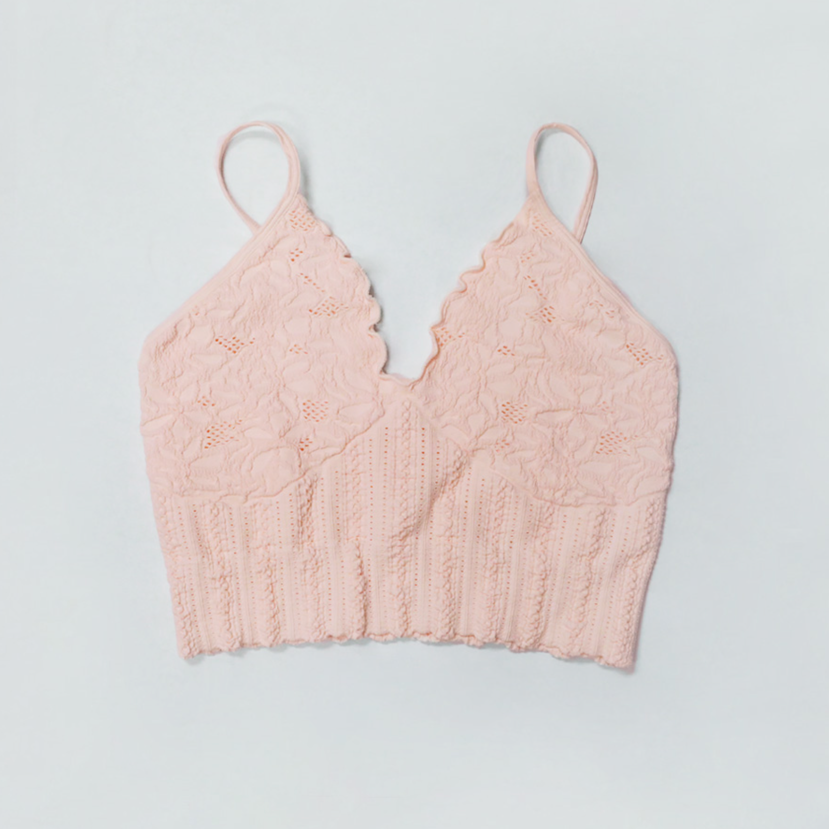 Lace Textured Bralette-Tanks-Krush Kandy, Women's Online Fashion Boutique Located in Phoenix, Arizona (Scottsdale Area)