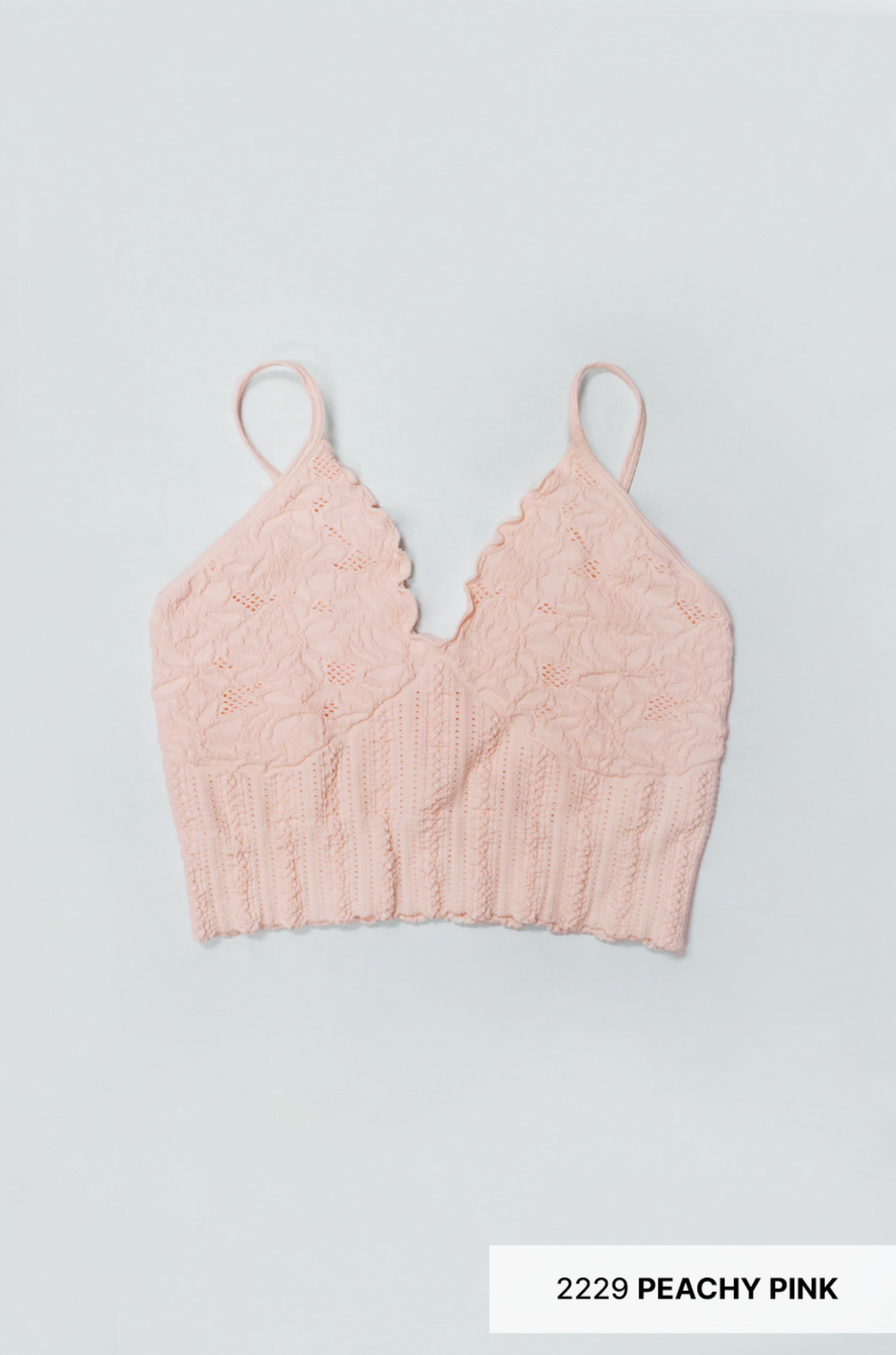 Lace Textured Bralette-Tanks-Krush Kandy, Women's Online Fashion Boutique Located in Phoenix, Arizona (Scottsdale Area)