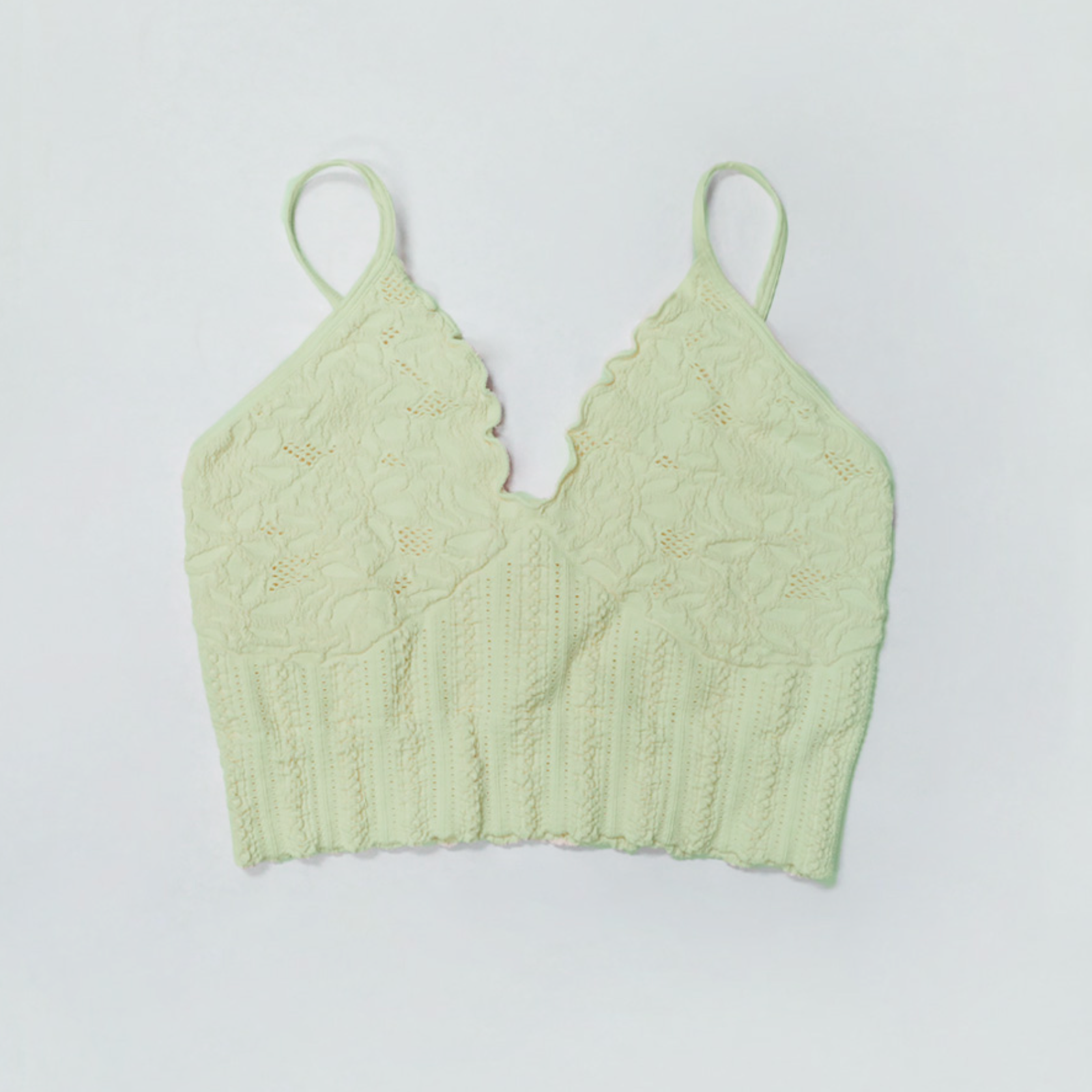 Lace Textured Bralette-Tanks-Krush Kandy, Women's Online Fashion Boutique Located in Phoenix, Arizona (Scottsdale Area)