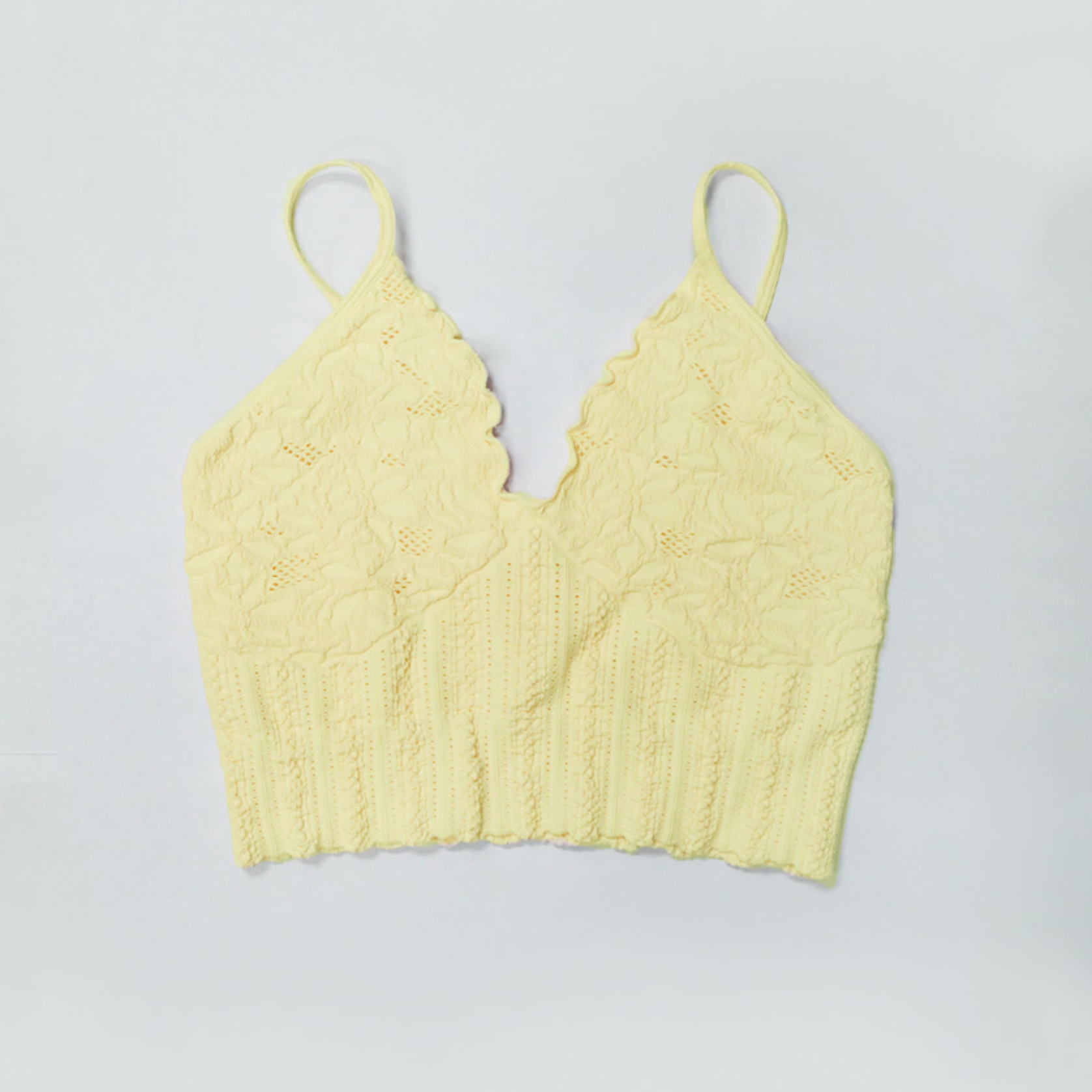 Lace Textured Bralette-Tanks-Krush Kandy, Women's Online Fashion Boutique Located in Phoenix, Arizona (Scottsdale Area)