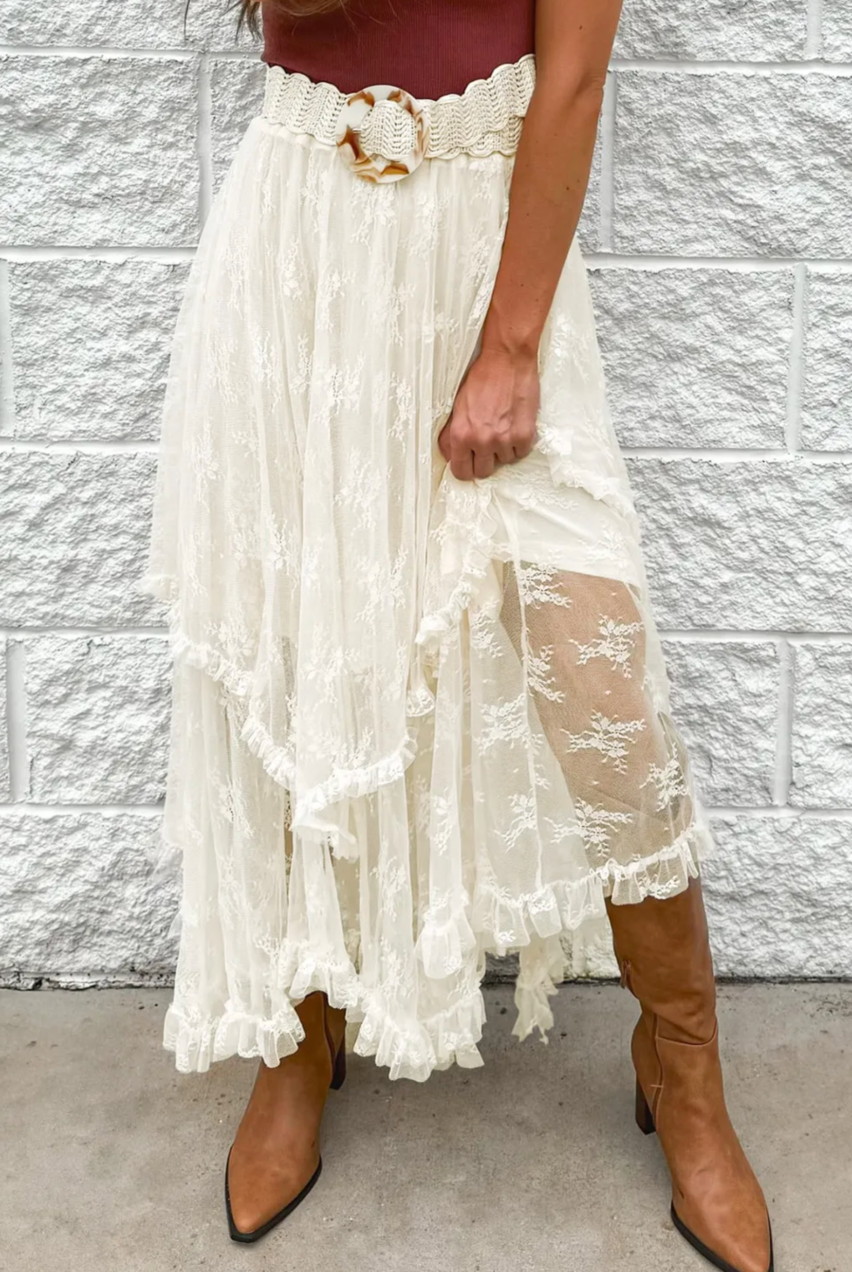 Enchanted Lace Layered Skirt-Skirts-Krush Kandy, Women's Online Fashion Boutique Located in Phoenix, Arizona (Scottsdale Area)