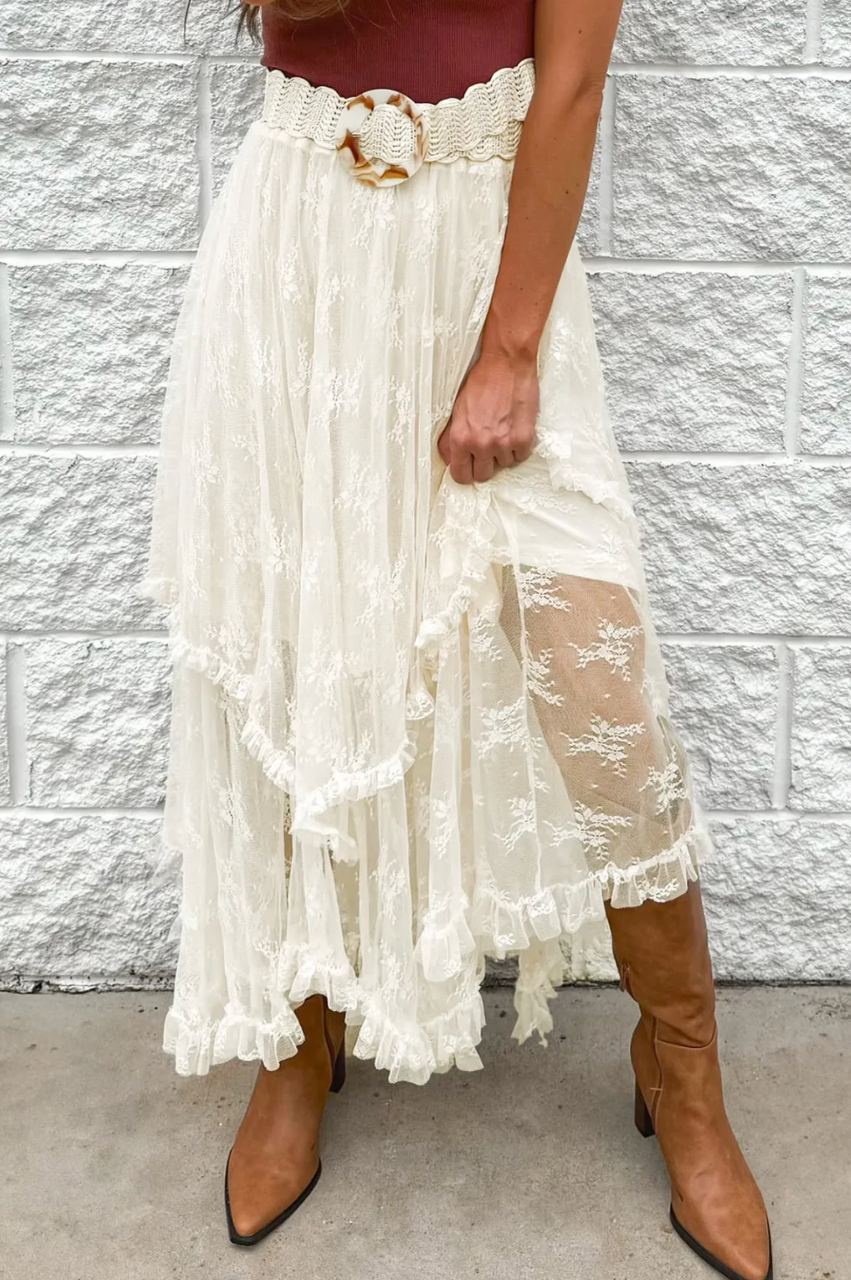 Enchanted Lace Layered Skirt-Skirts-Krush Kandy, Women's Online Fashion Boutique Located in Phoenix, Arizona (Scottsdale Area)