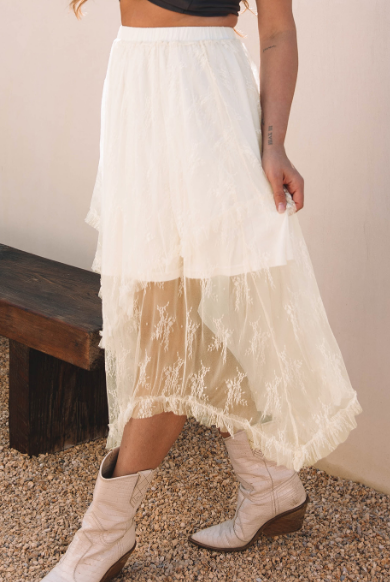 Lace Cascading Tiered High Waist Maxi Skirt-Skirts-Krush Kandy, Women's Online Fashion Boutique Located in Phoenix, Arizona (Scottsdale Area)
