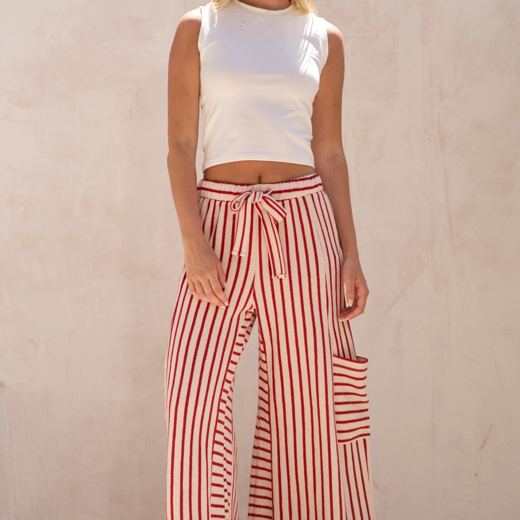 Stripe Wide Leg Pants-PANTS-Krush Kandy, Women's Online Fashion Boutique Located in Phoenix, Arizona (Scottsdale Area)