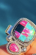 Kandy Multi Colored Sterling Silver Rings | MADE TO ORDER-Ring Sizers-Krush Kandy, Women's Online Fashion Boutique Located in Phoenix, Arizona (Scottsdale Area)
