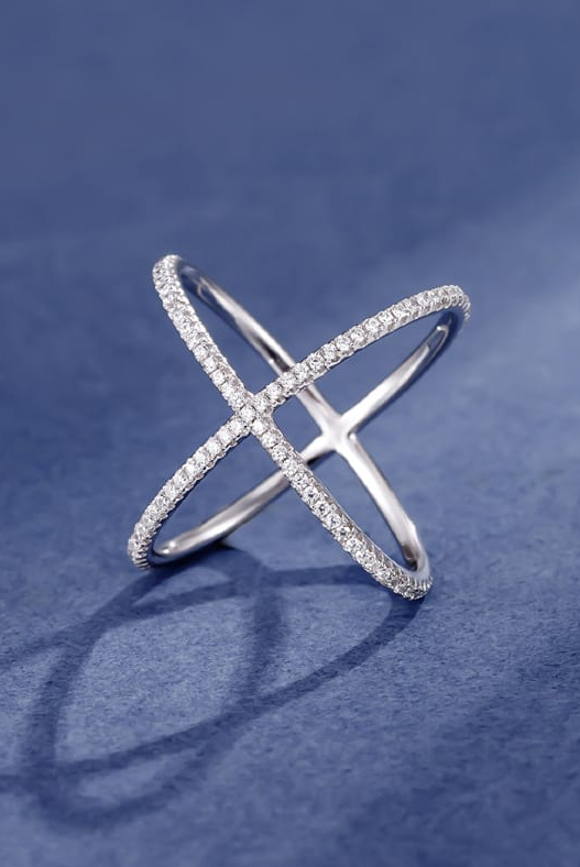 Sterling Silver Cross Minimalist Band Ring-Ring-Krush Kandy, Women's Online Fashion Boutique Located in Phoenix, Arizona (Scottsdale Area)