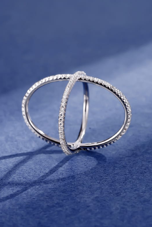 Sterling Silver Cross Minimalist Band Ring-Ring-Krush Kandy, Women's Online Fashion Boutique Located in Phoenix, Arizona (Scottsdale Area)