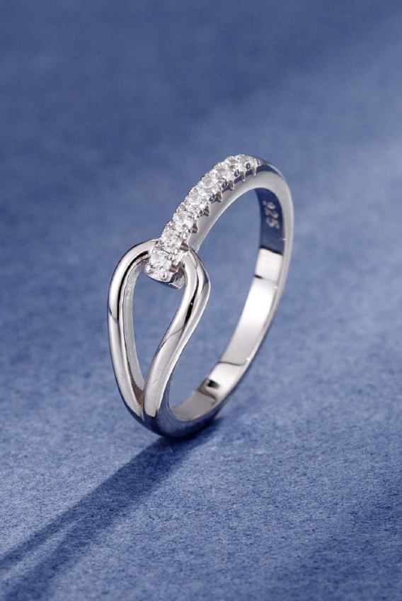 Cubic Zirconia Geometric Minimalist Band Ring-Ring-Krush Kandy, Women's Online Fashion Boutique Located in Phoenix, Arizona (Scottsdale Area)