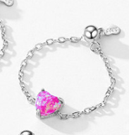 Sterling Silver Opal Geometric Minimalist Band Ring-Ring-Krush Kandy, Women's Online Fashion Boutique Located in Phoenix, Arizona (Scottsdale Area)