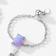 Sterling Silver Opal Geometric Minimalist Band Ring-Ring-Krush Kandy, Women's Online Fashion Boutique Located in Phoenix, Arizona (Scottsdale Area)