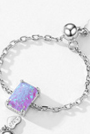 Sterling Silver Opal Geometric Minimalist Band Ring-Ring-Krush Kandy, Women's Online Fashion Boutique Located in Phoenix, Arizona (Scottsdale Area)
