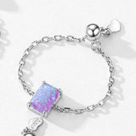 Sterling Silver Opal Geometric Minimalist Band Ring-Ring-Krush Kandy, Women's Online Fashion Boutique Located in Phoenix, Arizona (Scottsdale Area)