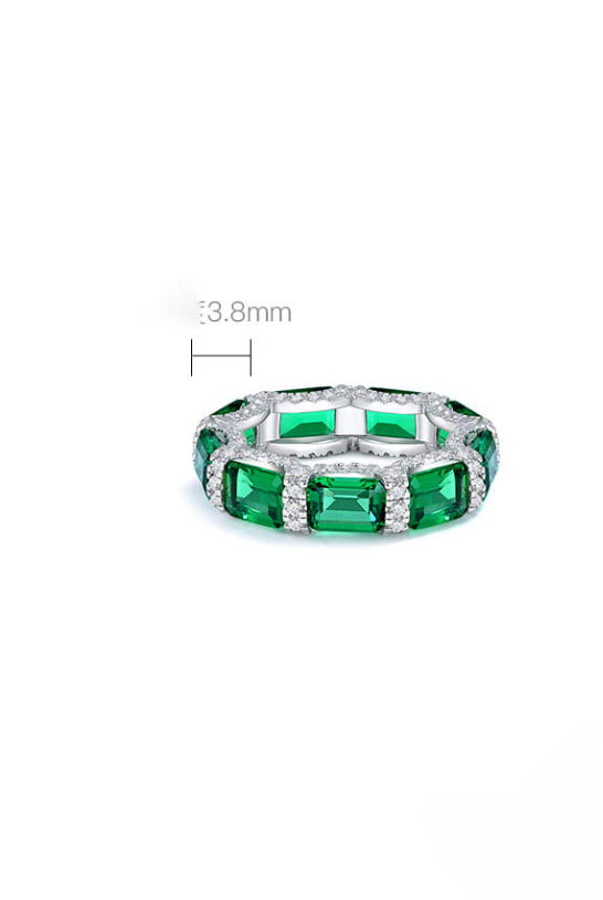 Carbon Diamond Green Geometric Dainty Band Ring-Ring-Krush Kandy, Women's Online Fashion Boutique Located in Phoenix, Arizona (Scottsdale Area)