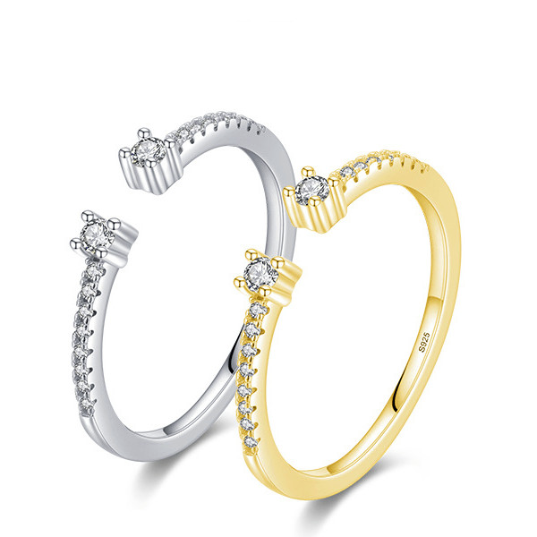 Cubic Zirconia Geometric Minimalist Band Ring-Ring-Krush Kandy, Women's Online Fashion Boutique Located in Phoenix, Arizona (Scottsdale Area)